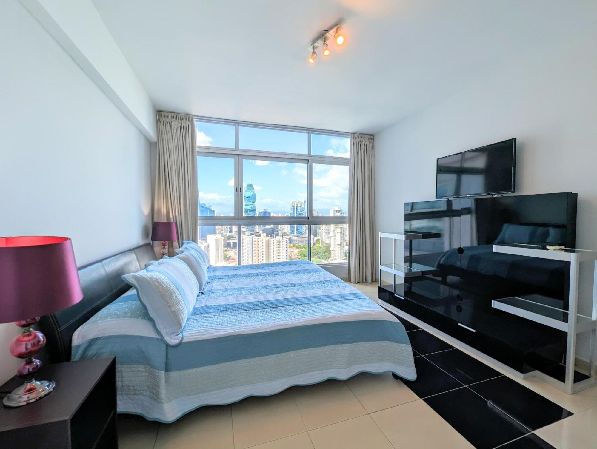 Yc 3602 L Apartamento 2Br En Av Balboa Kota Panama Bagian luar foto